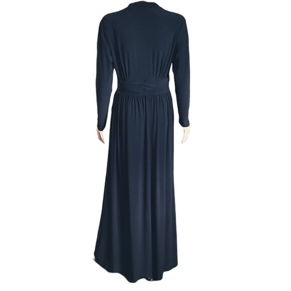 KOH KOH Black Ruched Long Gown MEDIUM - Picture 4 of 16